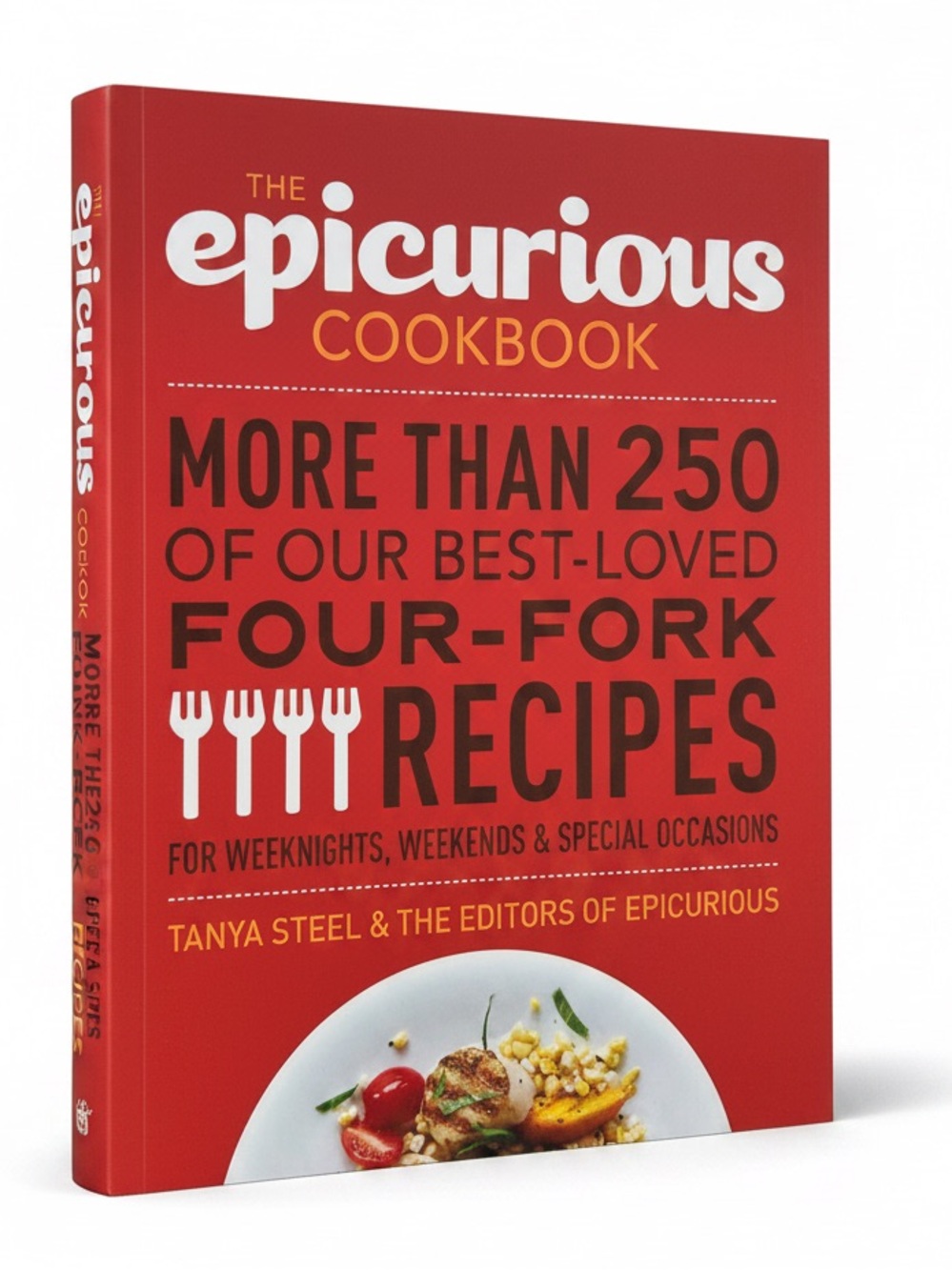 4/$20 The Epicurious Cookbook Four-Fork Recipes Softcover Tanya Steel Cookbook